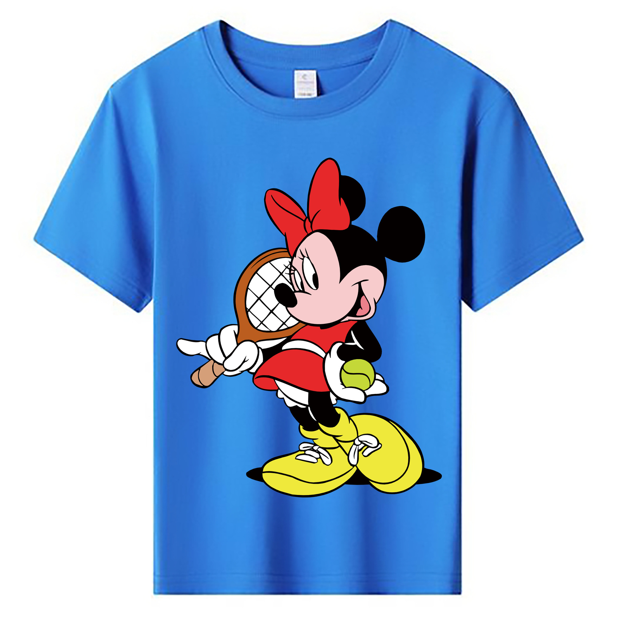 ミッキーマウス Mickey Mouse 綿100％キッズTシャツ（フロントプリント）